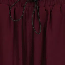 triraj Women Solid Maroon Track Pants image 5