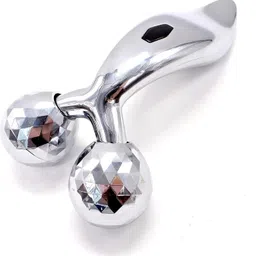 srs enterprises 3D Massager Roller 360 Rotate Silver Thin Face Full Body Shape-picture-13