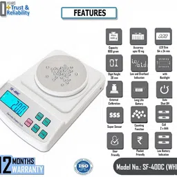 VBR's Group 500gr x 0.01 Mg Digital Jewellery Scale for Gold, Silver & Diamonds with Adapter Weighing Scale image 2