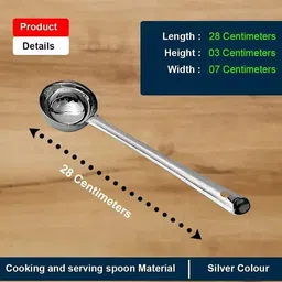 arscart serving karchi ladle Stainless Steel Tea Spoon, Dessert Spoon Set image 3