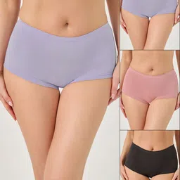 bodymist Pack of 3 Women Hipster Multicolor Panty-picture-23