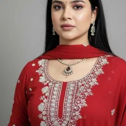 cloa Embroidered Chiffon Stitched Anarkali Gown image 4