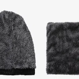 frackson Solid, Self Design Beanie image 3