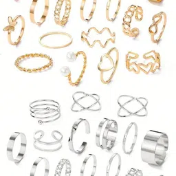 youbella Stylish and Trendy Party Wear Jewellery Alloy Ring Set image 1