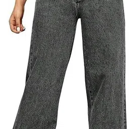 star4well Women Regular High Rise Grey Jeans image 1