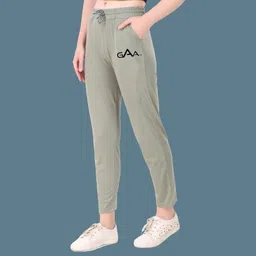 gaa Pack of 2 Women Solid Black Track Pants image 3