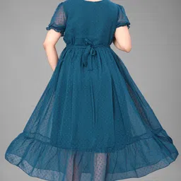 maruti nandan impex Women Fit and Flare Multicolor Below Knee Dress image 2