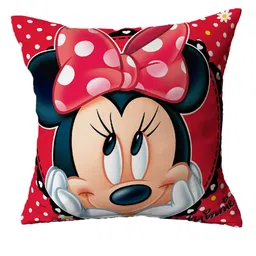 Disney Minnie Multicoloured Single Cartoon Character Printed 40x40 cm Square Cushion Cover image 2