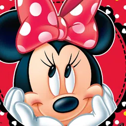 Disney Minnie Multicoloured Single Cartoon Character Printed 40x40 cm Square Cushion Cover image 4