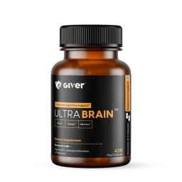 Giver Nutrition Ultra Brain Nootropic Brain Supplement - Alpha GPC, Bacopa Monnieri, L-Theanine, Phosphatidylserine - 42 Veg Capsules-picture-12