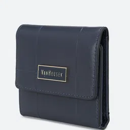 van heusen Women Casual Blue Genuine Leather Wallet image 5