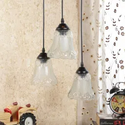 decorativeray Naples Transparent Glass Cluster Hanging Light image 2