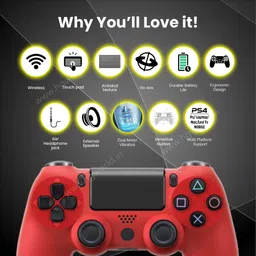 HG WORLD PS4 Controller DualShock 4 Wireless Playstation Controller for PC Bluetooth Gamepad image 5