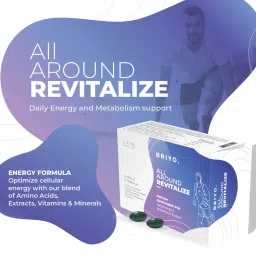 briyo supplements Briyo Revitalize - Energy Boost & Muscle Function Support: Enhances Energy Levels & Metabolism- Vitamins, Minerals, Green Tea, Turmeric Root, Amino Acids & more image 4