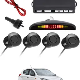 maties Universal 4 Black Reverse Parking Sensor With LED Display For Cars-144 4Black Parking Sensor With LED Display Increased Safety For Car-144 Parking Sensor image 1