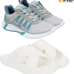 Birde Stylish Combo Pack of 2 Lightweight Gym, Running Shoes With Slides Walking Shoes For Men-picture-21