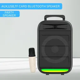 FRONY Monster (BLUETOOTH TROLLEY SPEAKER) High Bass Sound Quality With Karaoke MicB191 35 W Bluetooth Party Speaker image 1