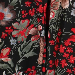 manat diva Women Printed, Floral Print Flared Multicolor Skirt image 5
