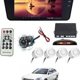 maties 7Inch Rearview Monitor Mirror with Touch Button,Camera & White sensor 219 Black LCD-picture-24