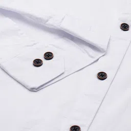 majestic man Men Slim Fit Solid Spread Collar Casual Shirt image 3