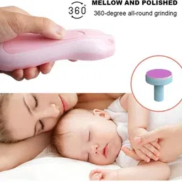 finaro Electric Baby Nail Trimmer with 6 Grinding Heds for Newborn Infants and Toddlers image 4