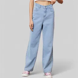 angelo Women Relaxed Fit Mid Rise Light Blue Jeans-picture-22