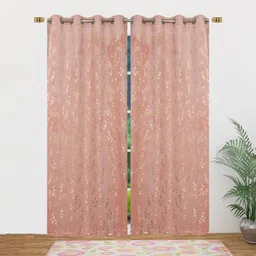 kasaloom 213.36 cm (7 ft) Door Velvet Room Darkening Curtain (Pack Of 2) image 2