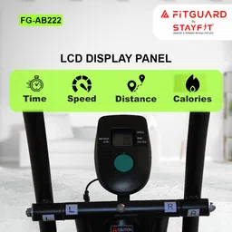 fitguard FG-AB 222 By STAYFIT Home Use Dual Fitness Bike Moving Handle Backrest Twister Indoor Cycles Exercise Bike image 2