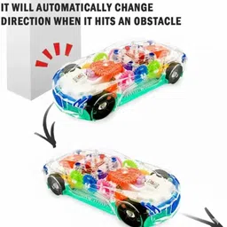 toyripple RotoBeam Concept Car 360° Spinning Transparent Gear Toy image 3