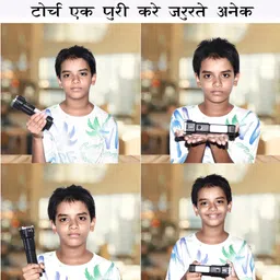 sebon LED Flashlight with Magnets, hammer with 4 in 1 option - M15 Torch image 3