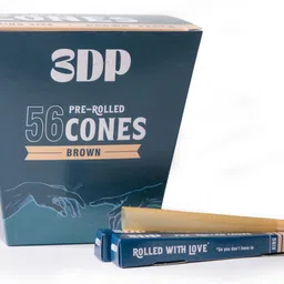 3dp PRE ROLLED CONES BROWN KING SIZE 109mm 13 gsm Transparent Paper image 4