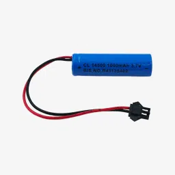 1000mAh 3.7V 14500 Li-ion Battery with BMS and JST Connector image 1