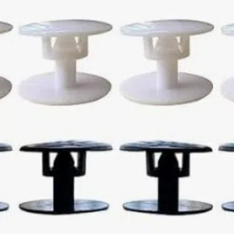 pmw 8 Pack Replacement Clips for Plastic Strap, 4 White and 4 Black Rivet-picture-46