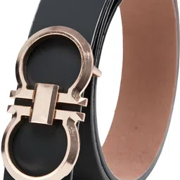 fitknot Men Party, Evening Black Artificial Leather Belt image 2