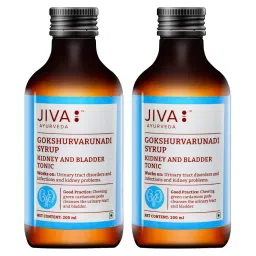 Jiva Ayurveda Gokshuvarunadi Syrup Helpful in Urinary Tract Disorders and Kidney Poblems - 200 ml (Pack of 2)-image-6