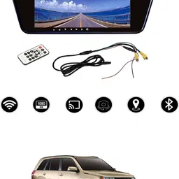 maties 7inch Rearview LED Monito Full HD With USB/TF Card/Remote Control-127 Black LED image 1