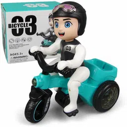 prisma collection Electric Tricycle | Bicycle Stunt Toy for Kids with 360 Degree Rotating Stunt image 2