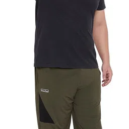 bigbanana Men Solid Green Track Pants image 2