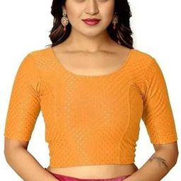 pt priyanka textiles Round Neck Women Blouse-picture-33