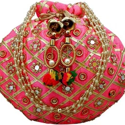 Women Pink Potli-image-10