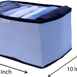 petals case GREY JEANS STACKER| CLOTH ORGANIZER|WARDROBE ORAGNIZER|JEANS ORGANIZER Storage Box image 2