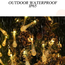 sinoman 3 Mtrs 14 LED Waterdrop Shape LED String Light image 4