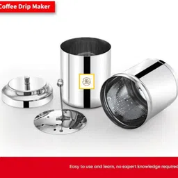 konava South Indian stainles steel Coffe filter 200ml Collapsible Colander image 2