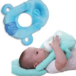 synlark Polyester Fibre Baby Pillow Pack of 1 Solid Self Fedding Pillow image 1