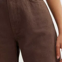 nucloths Women Flared High Rise Brown Jeans image 4