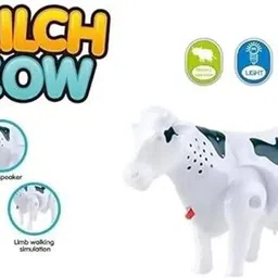 yoy Cow Toy for Kids, Moving Toy for Children (White) image 3
