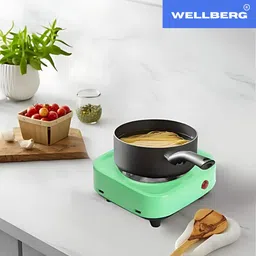 wellberg Space-Saving Hot Plate for Boiling Water, Cooking, and Reheating Food Easily Electric Cooking Heater image 2