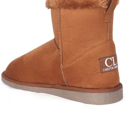 carlton london Women's Ultra-Soft Ankle Bootie with Cozy Lining Boots For Women image 5