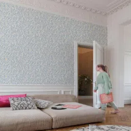 Maison Blue PVC High Wash Resistant Wallpaper Roll-image-83