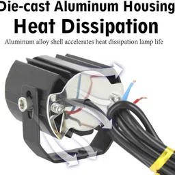 prtek 15W G15 Mini LED Dual-Lens Yellow/White Spot & Marker Light X242 Car Fancy Lights image 3